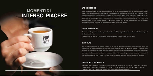 Catalogo PopCaffe y myspresso Latam Iberica Info 0034 673366528