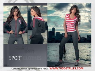 Contacto, dudas y pedidos en el Perú:   WWW.TUSDETALLES.COM