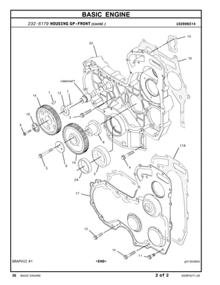 BASIC ENGINE
232-6179 HOUSING GP-FRONT (contd. ) i02896514
GRAPHIC #1 <END> g01053850
36 BASIC ENGINE 2 of 2 KEBP0271-28
 