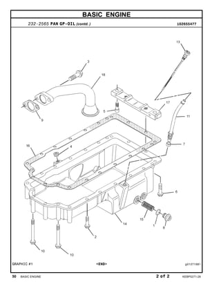 BASIC ENGINE
232-2565 PAN GP-OIL (contd. ) i02655477
GRAPHIC #1 <END> g01271681
50 BASIC ENGINE 2 of 2 KEBP0271-28
 