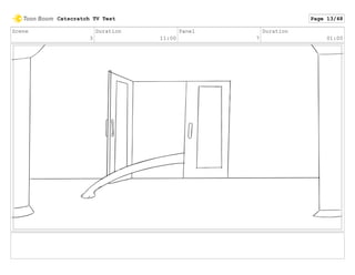 Scene
3
Duration
11:00
Panel
7
Duration
01:00
Catscratch TV Test Page 13/48
 