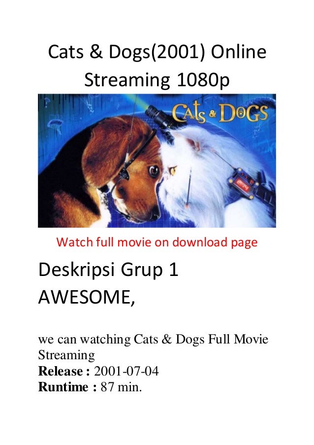 Cats And Dogs Full Movie Online Cats And Dogs Full Movie Online