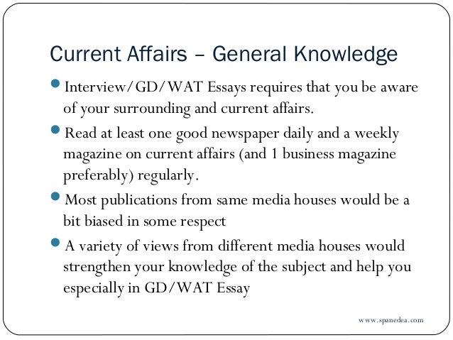 essay current topics