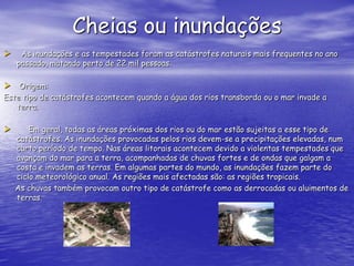 Catástrofes Naturais - Grupo 1