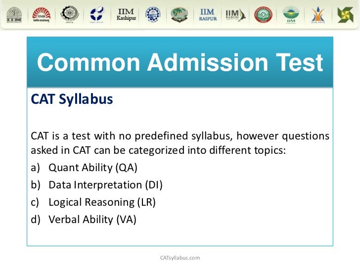 CAT Syllabus