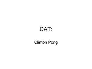 CAT: Clinton Pong 