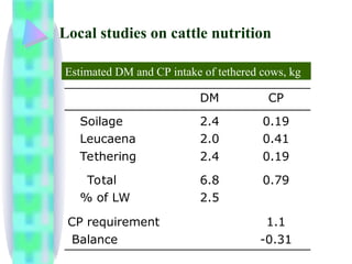 Tether Cow cattle_nutrition review for taking lea.ppt