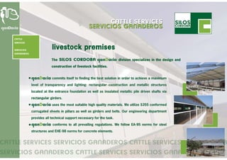 Cattle services - turn key projects (English)