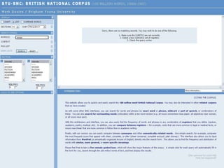 BNC = British National Corpus
 