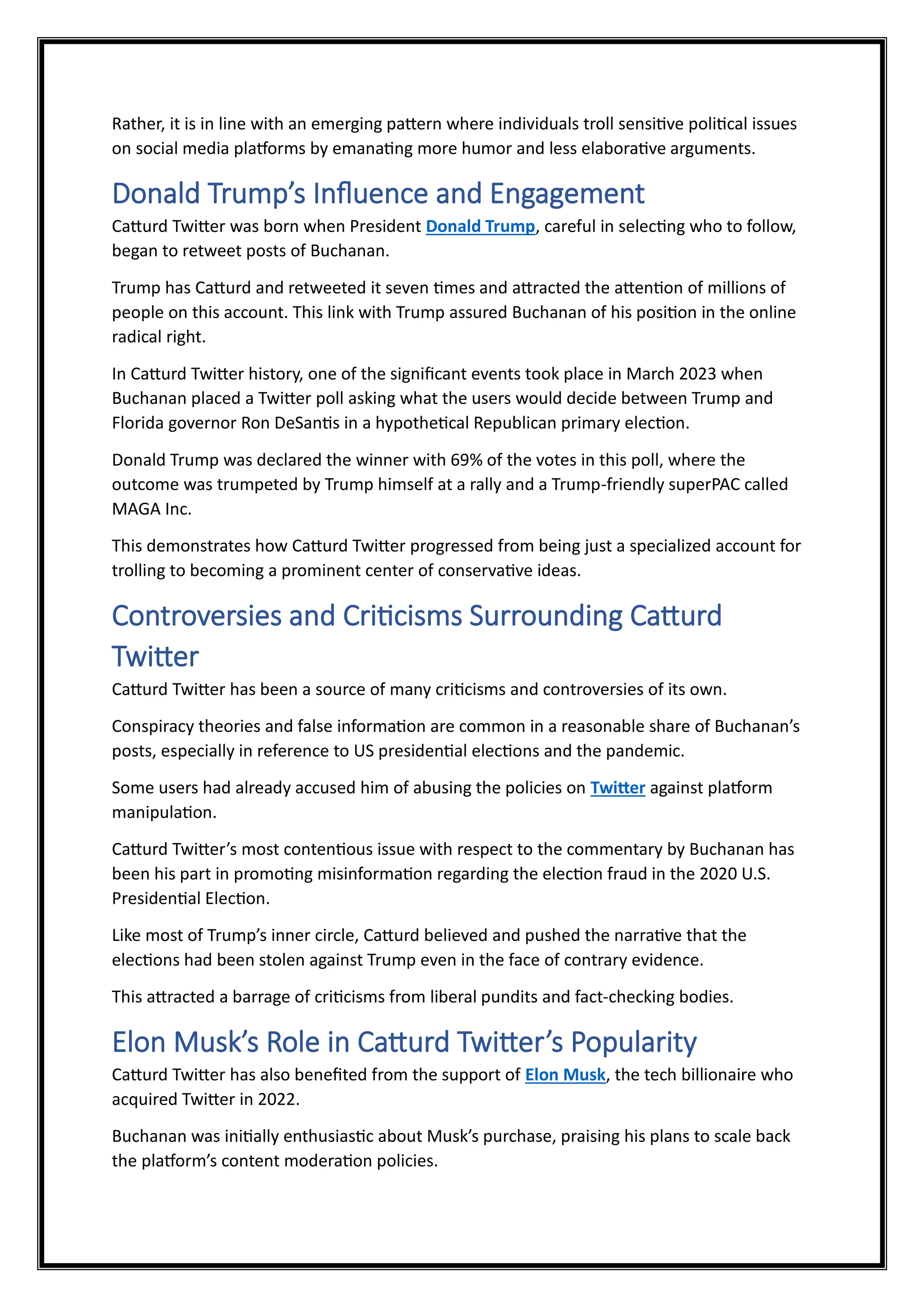 Catturd Twitter - How Memes Sparked a Conservative Media Movement | PDF