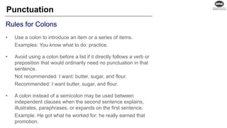Punctuation (Part of speech Types), English Language | PPTX