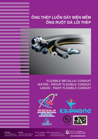 CATVANLOI.COM Ống thép luồn dây điện-ống ruột gà lõi thép- ty ren mạ kẽm -steel conduit - thread rod catalog