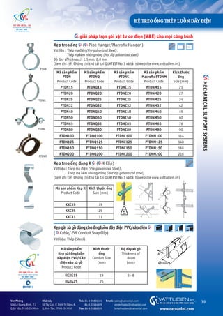 CATVANLOI.COM Ống thép luồn dây điện-ống ruột gà lõi thép- ty ren mạ kẽm -steel conduit - thread rod catalog