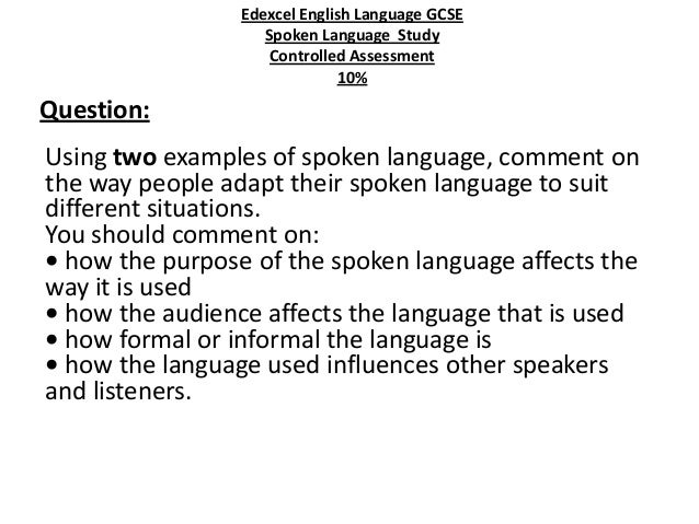 Cau3 Spoken Language Edex