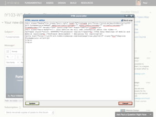 Bootstrap (2.x) HTML Snippet 
Two Column Layout 
<div class="row-fluid"> 
<div class="span6"> 
Column one content 
</div> 
<div class="span6"> 
Column two content 
</div> 
</div> 
 