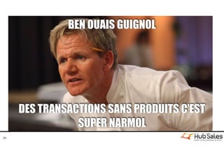 29
BEN OUAIS GUIGNOL
DES TRANSACTIONS SANS PRODUITS C’EST
SUPER NARMOL
 