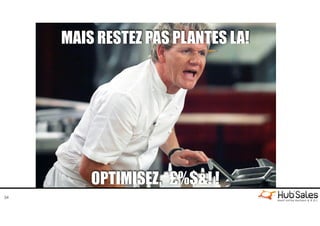 34
MAIS RESTEZ PAS PLANTES LA!
OPTIMISEZ, *£%$&! !
 
