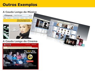 Outros Exemplos A   Cauda Longa da Música A Cauda Longa do Cinema 