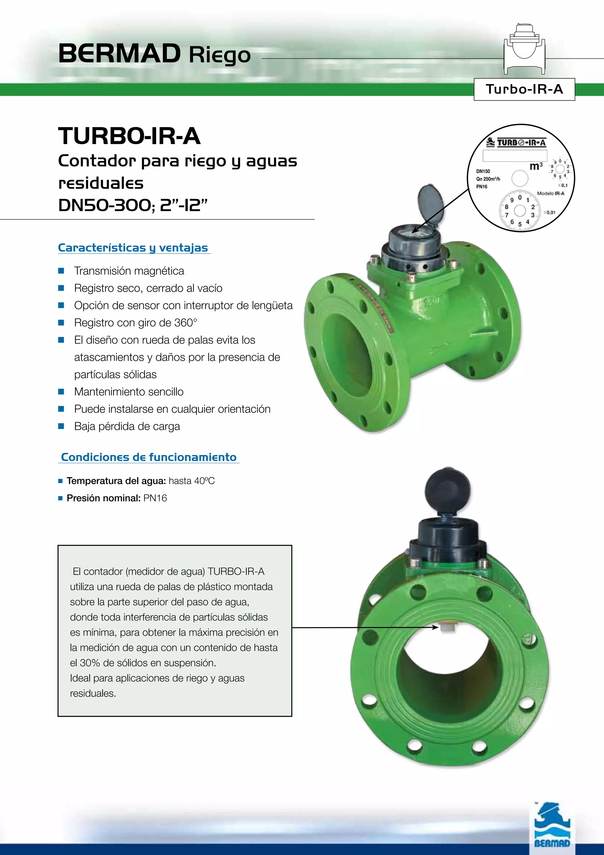 Caudalimetro bermad turbo ir- | PDF