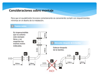 Consideraciones sobre montaje
 