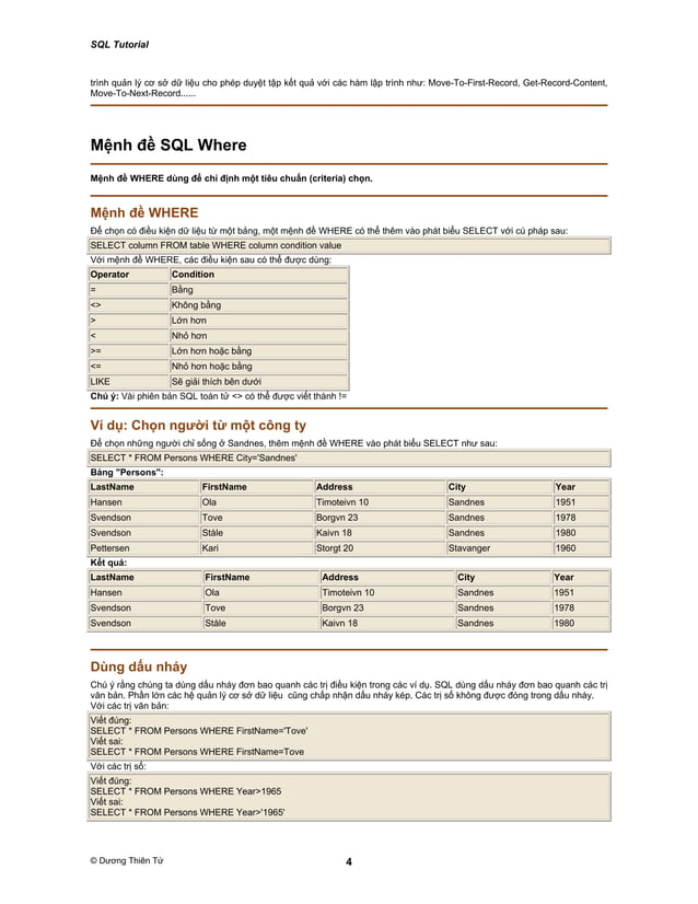 Cau lenh truy van sql pdf free download