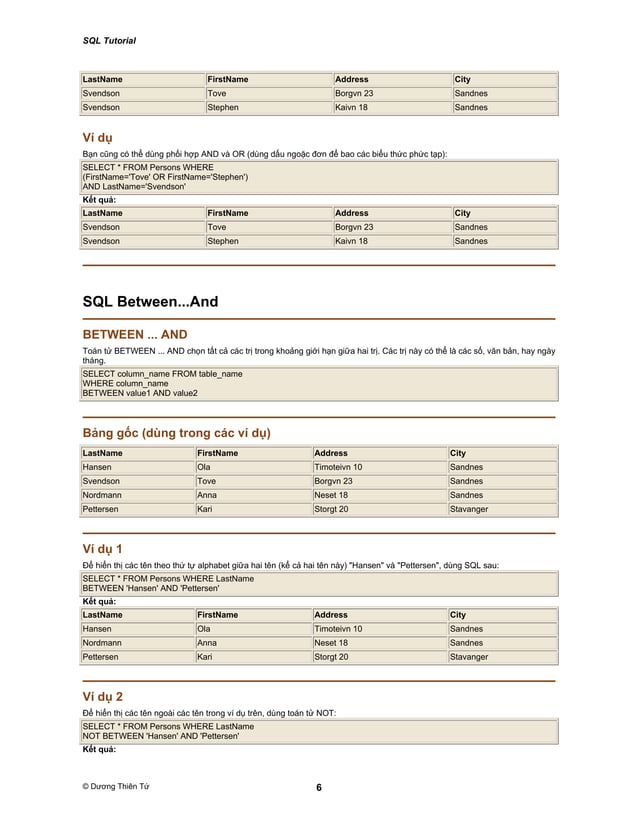 Cau lenh truy van sql pdf free download