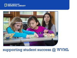 supporting student success @ WVML
 