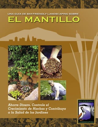 EL MANTILLO
UNA GUÍA DE BAY-FRIENDLY LANDSCAPING SOBRE




Ahorre Dinero, Controle el
Crecimiento de Hierbas y Contribuya
a la Salud de los Jardines
 