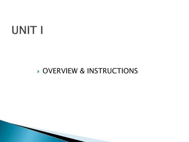CA UNIT I PPT.ppt