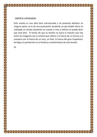 Caupolican rubén darío (lesly rivera)