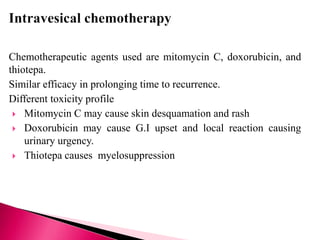 Ca urinary bladder management | PPTX