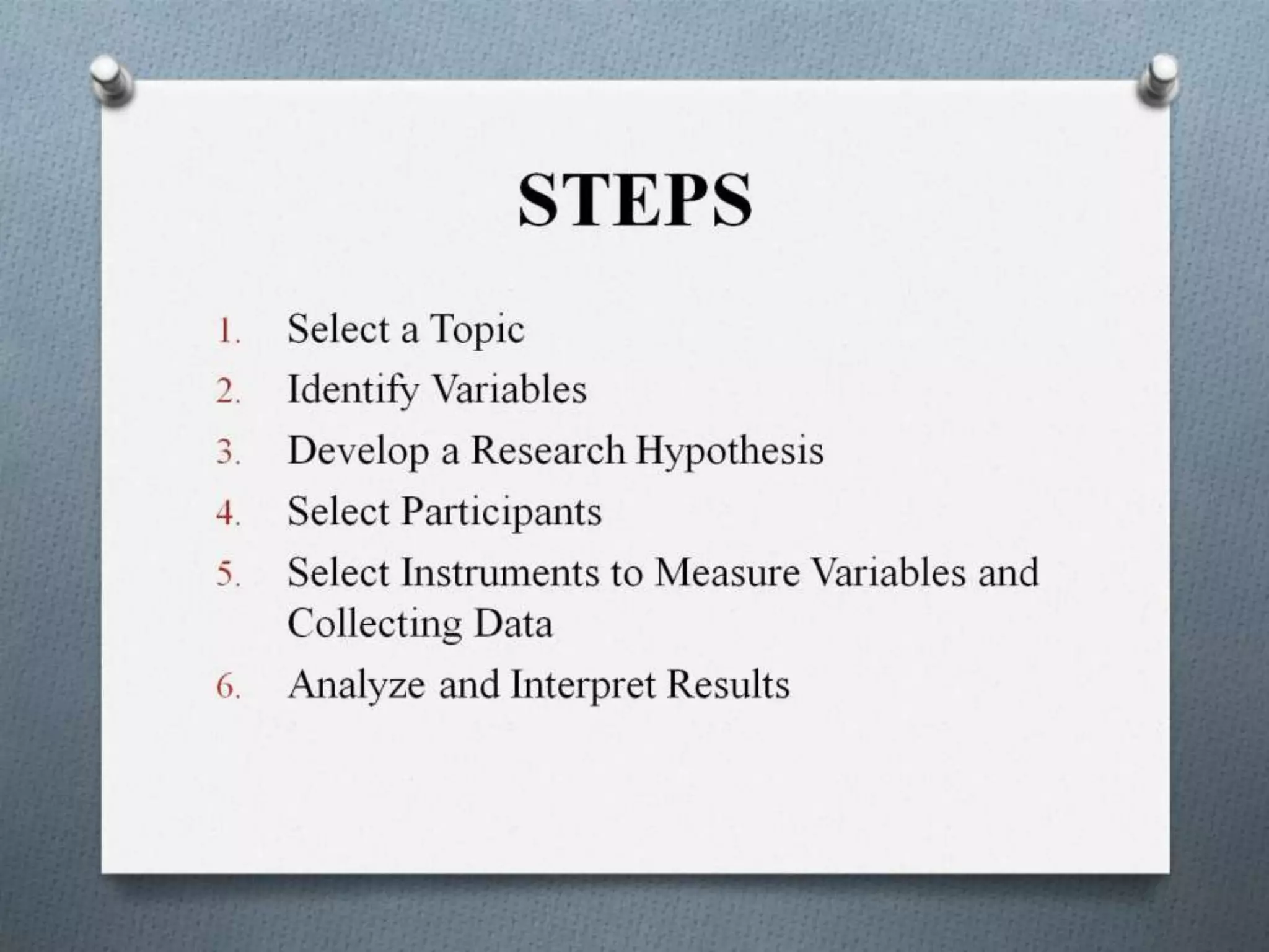 Causal Comparative or (ex-post fact) Research