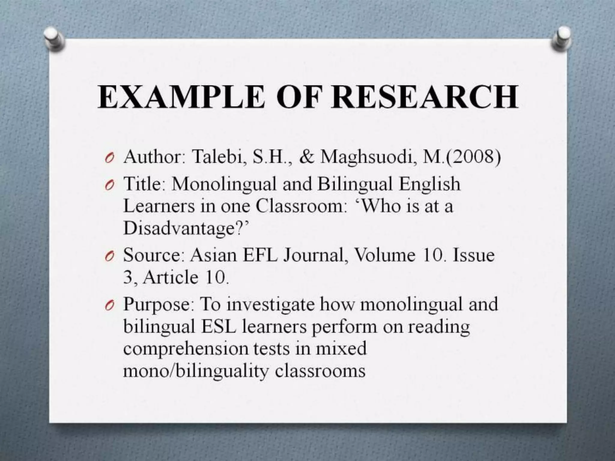 Causal Comparative or (ex-post fact) Research