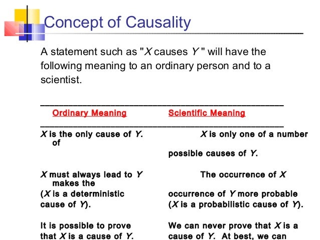 what is meant causal