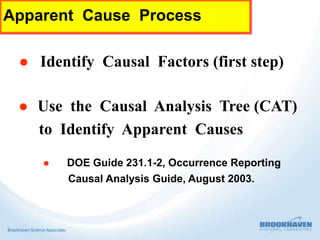 Causal Analysis Tree Training presentation | PPT