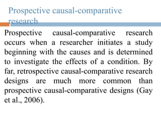 Causal comparative research | PPTX