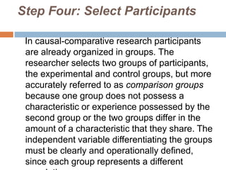 Causal comparative research | PPTX