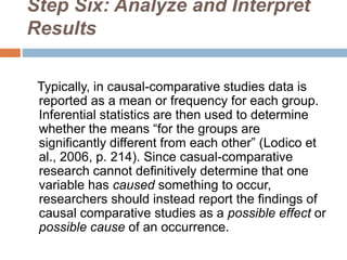 Causal comparative research | PPTX