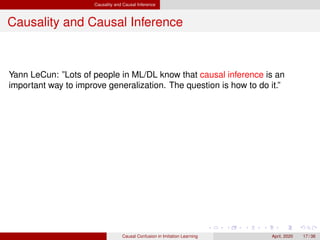 Causal Confusion in Imitation Learning | PDF