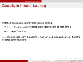 Causal Confusion in Imitation Learning | PDF