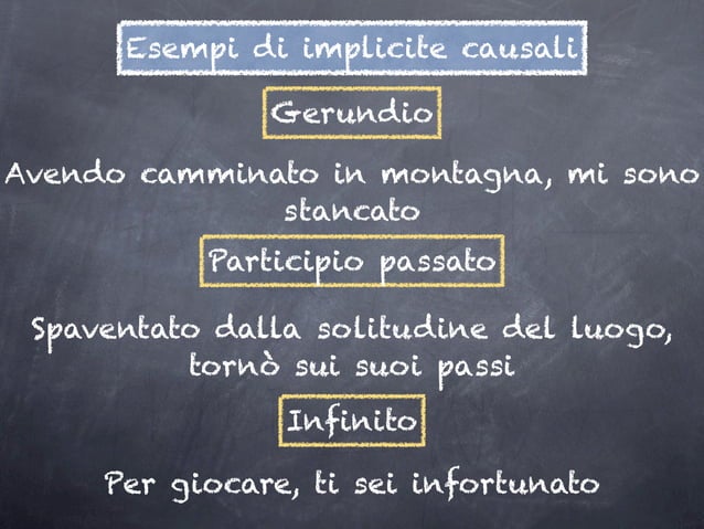 Causale subordinata | PPT