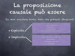 Causale subordinata | KEY