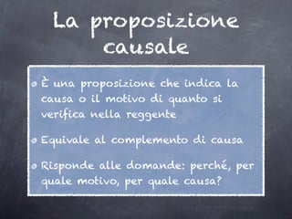 Causale subordinata | KEY