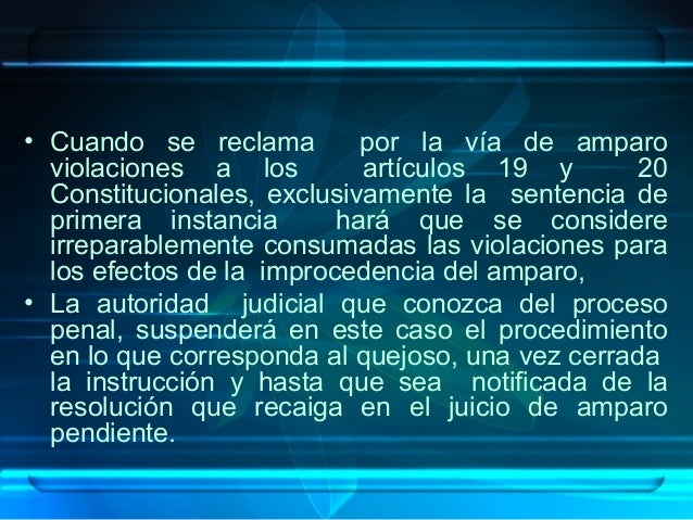Causales de improcedencia amparo