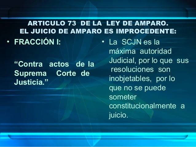 Causales de improcedencia amparo