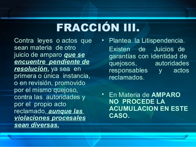 Causales de improcedencia amparo