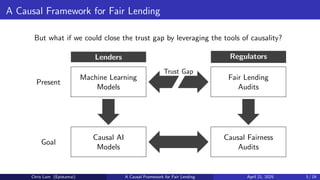 A Causal Framework for Fair Lending | PDF