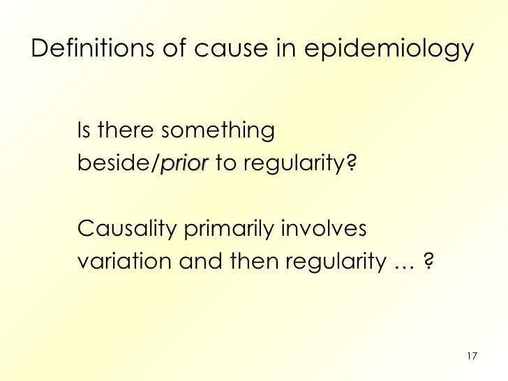 definition of causal in epidemiology