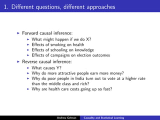 Causal Question Causaltalk handout andrew gelman | PDF