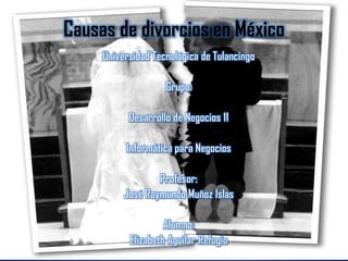Causas de divorcios en México
 